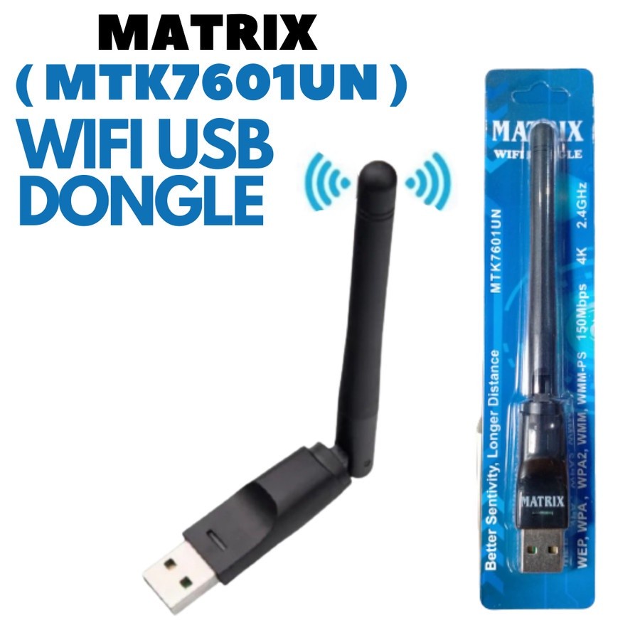 DONGLE WIFI MATRIX ORIGINAL MT7601 COCOK BUAT MATRIX APPLE HD DAN STB LAIN