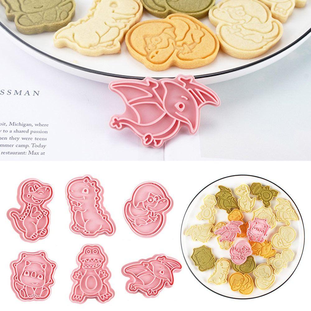 Top 6pcs/set Cetakan Biskuit Natal DIY Pastry Dekorasi Cetakan Kue Plastik