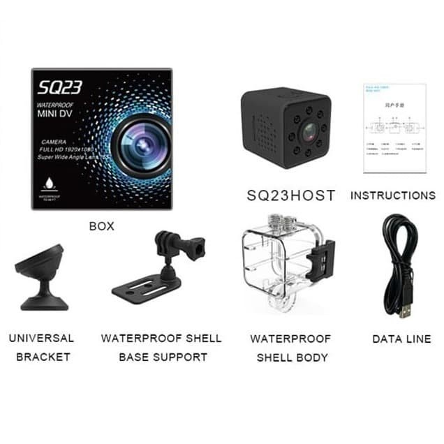 Mini Camera Wifi SQ23 Waterproof Full HD 1080P Super Wide Angle Lens - SQ23 Camera Mini - YS Shop