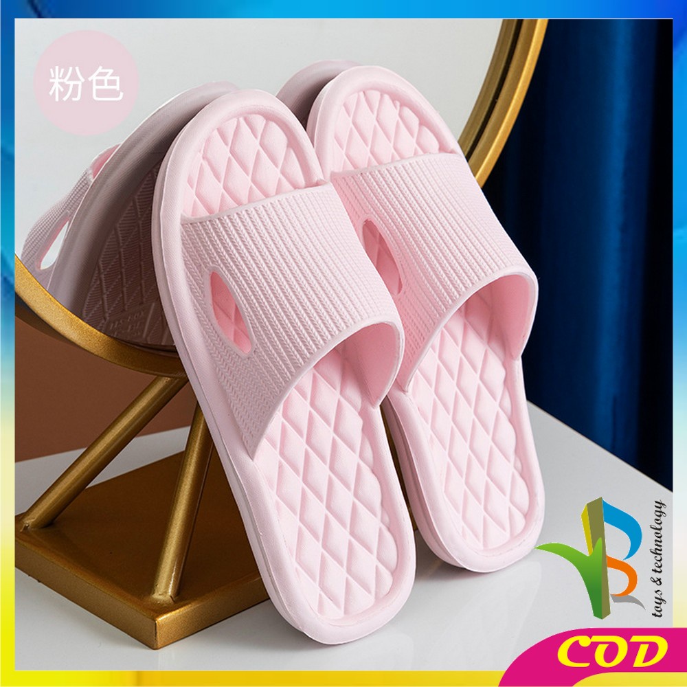 RB-S35 Sandal Rumah Berkualitas EVA Karet Polos / Sandal Kamar Mandi Berbahan Empuk Sendal Karet Couple Polos Korean Style Murah Anti Selip