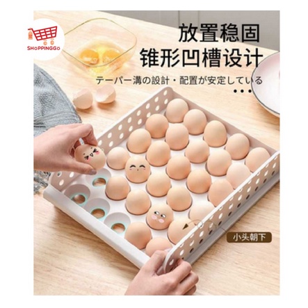 Box Kotak Telur Egg Box Rak Tempat Penyimpanan Telur Rak Telur Plastik