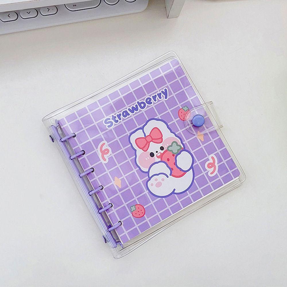 Agustina Loose-leaf Notebook Perlengkapan Kantor Kartun Kreativitas Alat Tulis Sekolah Planner Notebook Tulisan Pad Saku Notepad Beruang Yang Indah Kelinci Jurnal Buku Pegangan