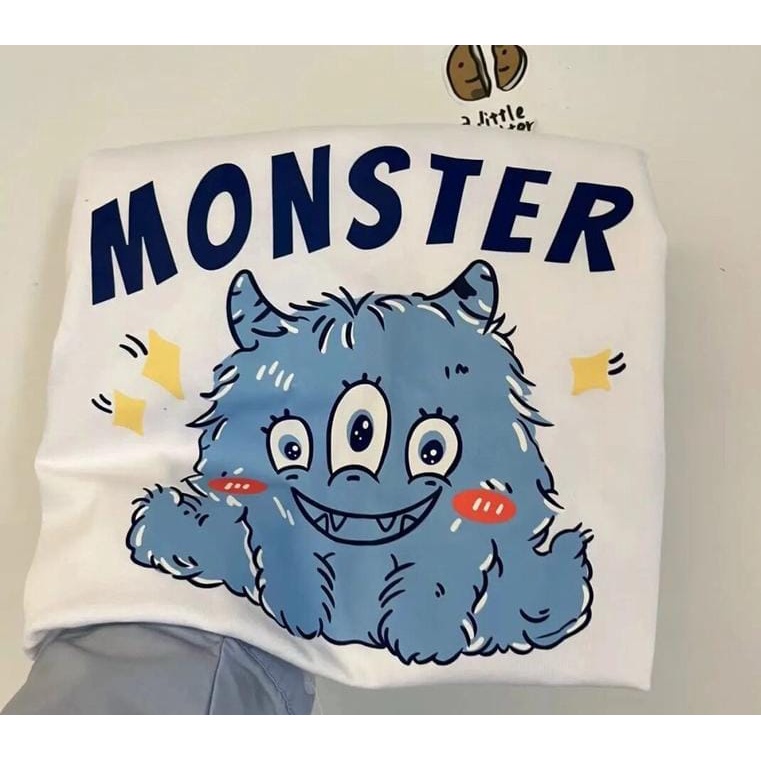 T-Shirt / Kaos Bermotif Monster Spirit / T-Shirt Casual / Atasan Unisex