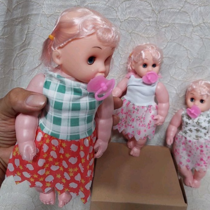 mainan boneka bayi nangis menangis merem melek - boneka bayi nangis EK