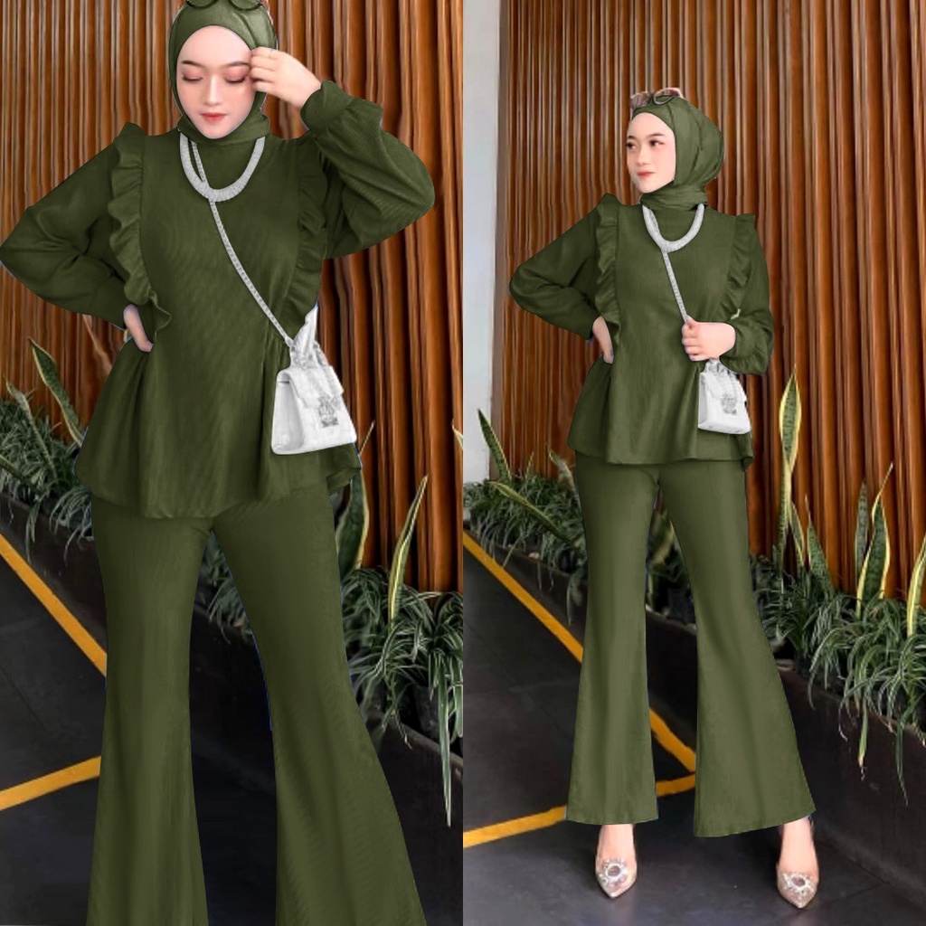 AS FASHION-COD-SETELAN MUSLIM WANITA TERBARU-STELAN HIJAB WANITA JUMBO-SETELAN OOTD KEKINIAN