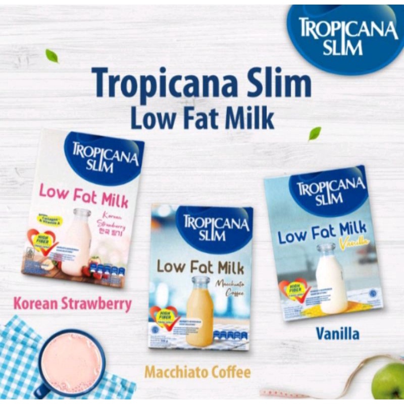 

Tropicana Slim Low Fat Milk [exp.2026] Vanilla 500gr Susu Tropicana Slim Vanila 500 gr Tropicana Low Fat