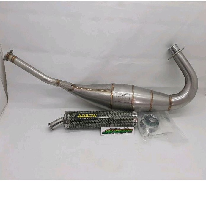 KNALPOT AITECH STAINLIS NON COBRA LEHER PRES PLUS SLINCER CARBON ARROW ORIGINAL ITALIA NINJA R SS RR