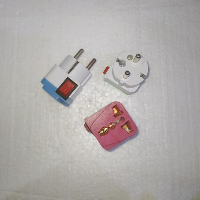 STEKER T SAKLAR ON/OF SERBAGUNA COLOKAN KAKI 3 KE 2 UNIVERSAL