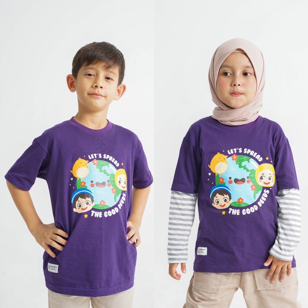 AMMARKIDS X HAFIZ HAFIZAH Kaos Anak Islami Tangan Panjang dan Pendek 3 12 Tahun Kualitas Premium DistroFree