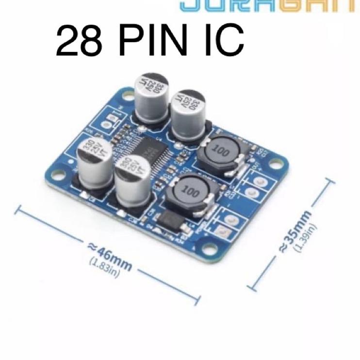 Stok Terbaru TPA3118 PBTL MONO DIGITAL POWER AMPLIFIER BOARD 60W 12V 24V CLASS D