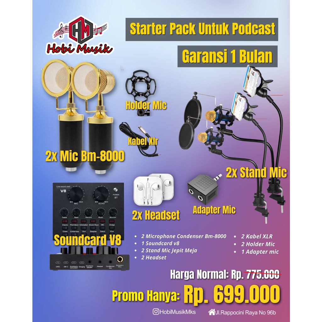 Termurah Paket Untuk Podcast Berdua Lengkap Siap Pakai