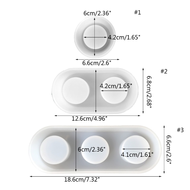 Siy Cetakan Semengypsum Bentuk Bulat Bahan Silikon Untuk Dekorasi Indoor Diy