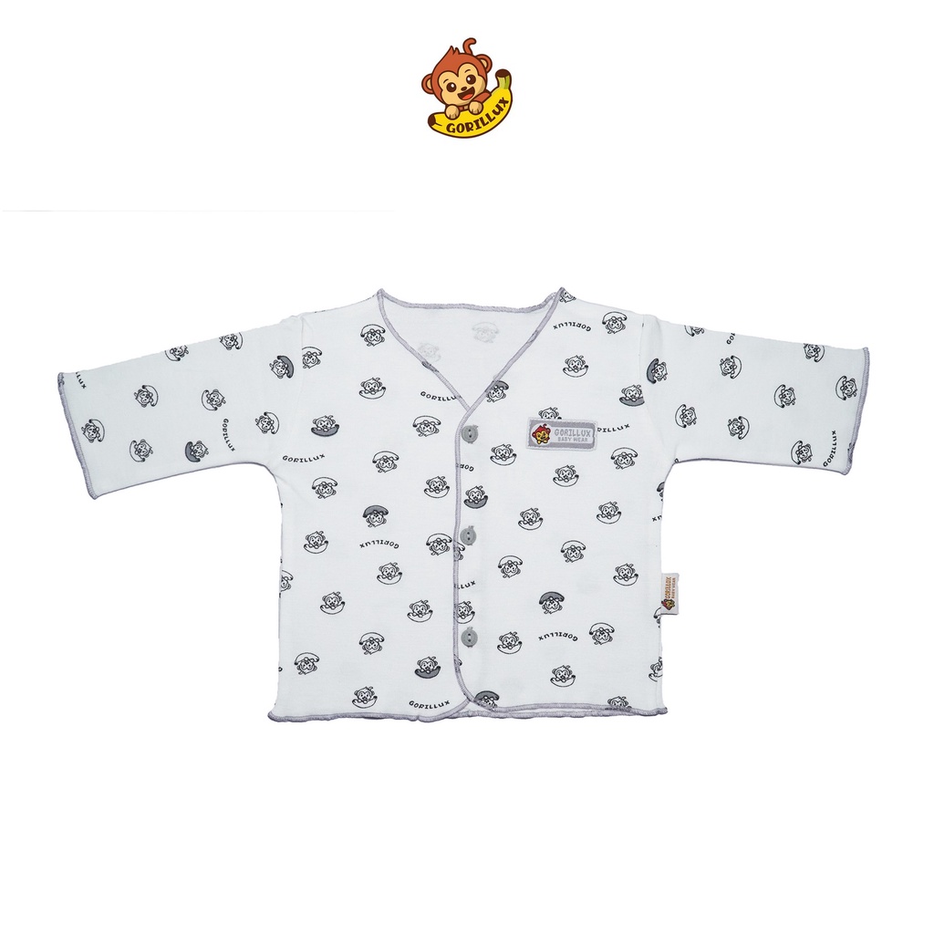 GORILLUX 1 Pcs Baju Panjang Bayi Neci Gorillux (0-12 Bulan)