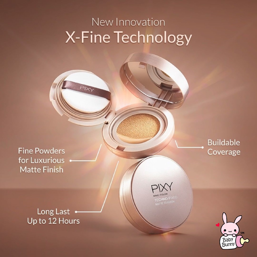 ❤ BELIA ❤  PIXY Dewy Cushion Fullsize / Refill ( pixy make it glow bb cushion ) | Techno-Fixed Matte Cushion Full size SPF 50+ &amp; PA+++