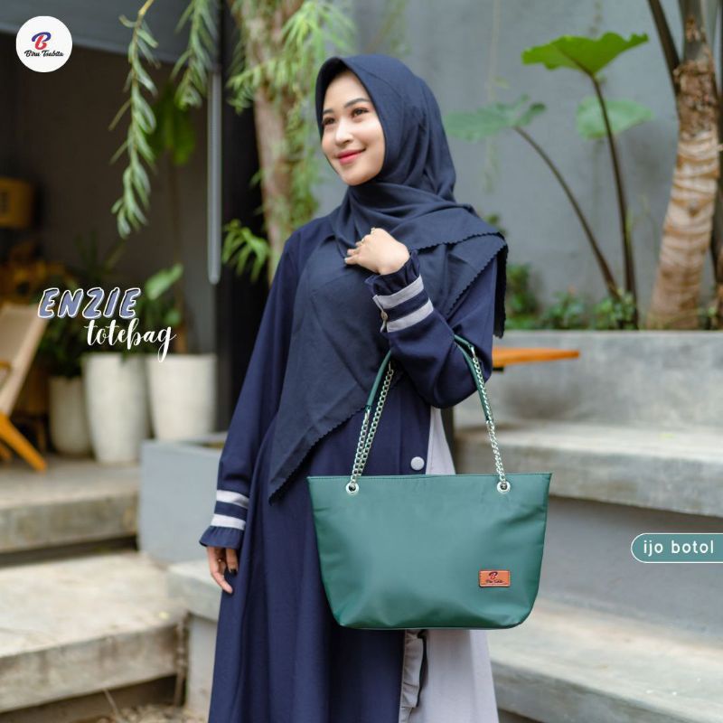 ENZIE TOTEBAG BY BIRU TSABITA BAHAN CHOCOLY ANTI AIR PREMIUM TAS KERJA TAS KULIAH