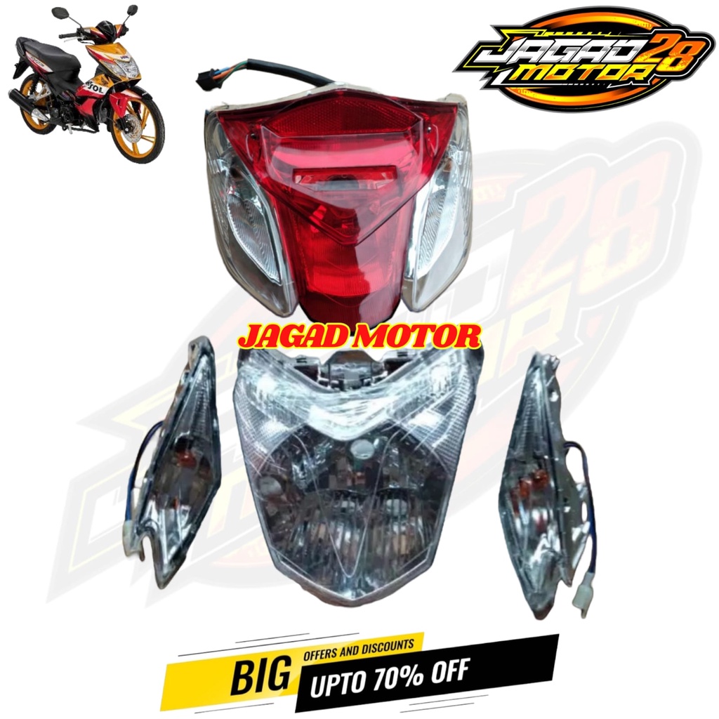 Lampu Depan Plus Sen Depan Set Lampu Belakang Honda Blade Lama Old 2008 - 2011 / Lampu depan + Sein Depan Set Lampu Belakang Honda Blade Lama Old 2008 - 2011