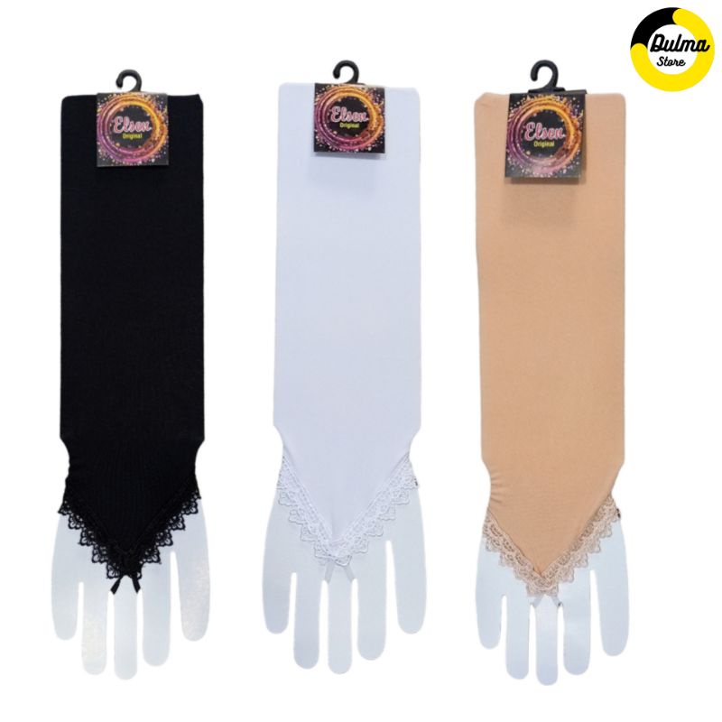 MENSET TANGAN DEKER MANSET CINCIN RENDA HANDSOCK JERSEY SPANDEX LEMBUT WANITA MUSLIMAH UMROH