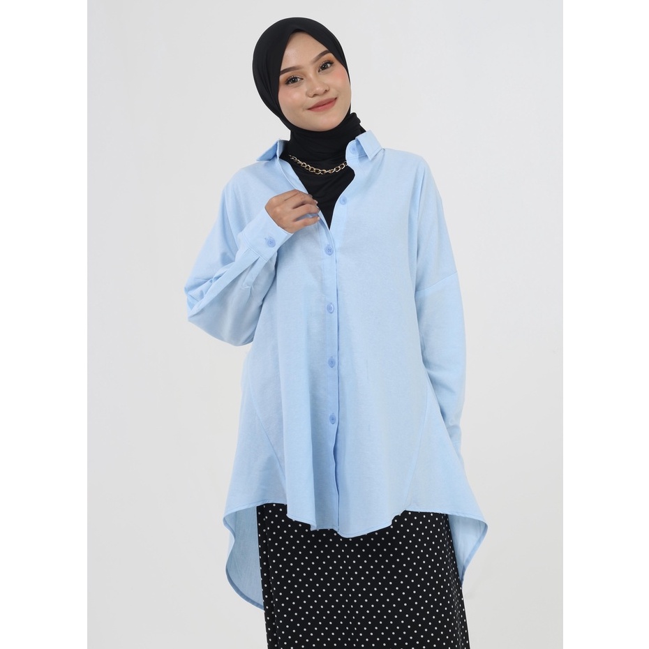 KEMEJA TUNIK DIVYA KATUN OXFORD PREMIUM SHIRT B624 CO