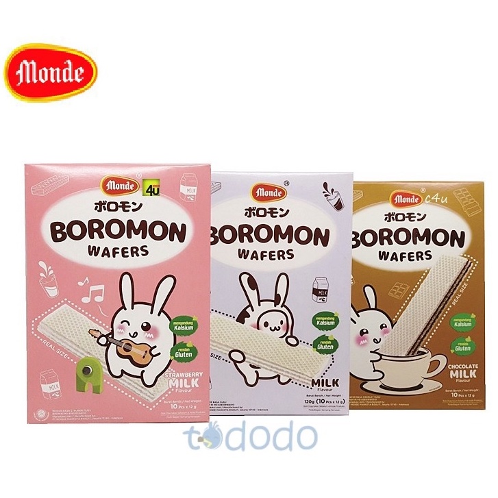 

Snack Wafer Anak Monde Boromon Wafer Bebas Gluten 120gr