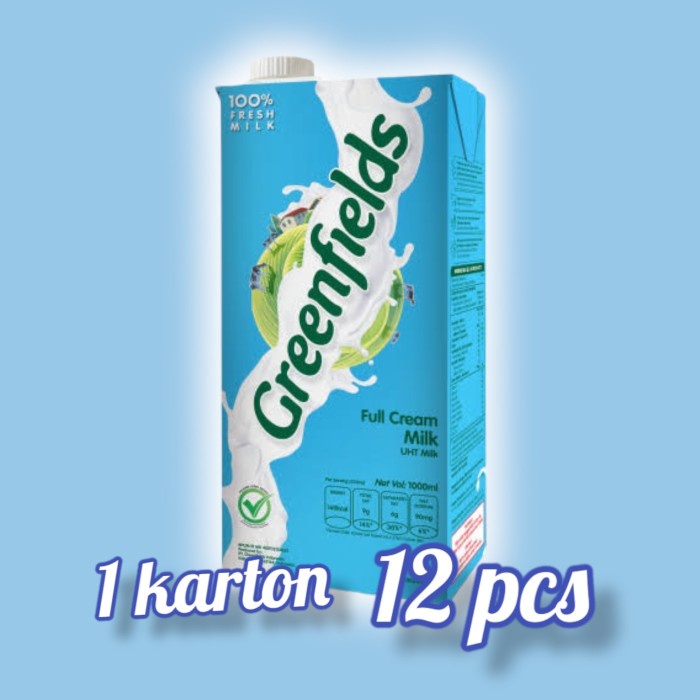

Tokopratiwiw - Susu Greenfields Full Cream 1 Liter X 12 Psc(1 Dus)