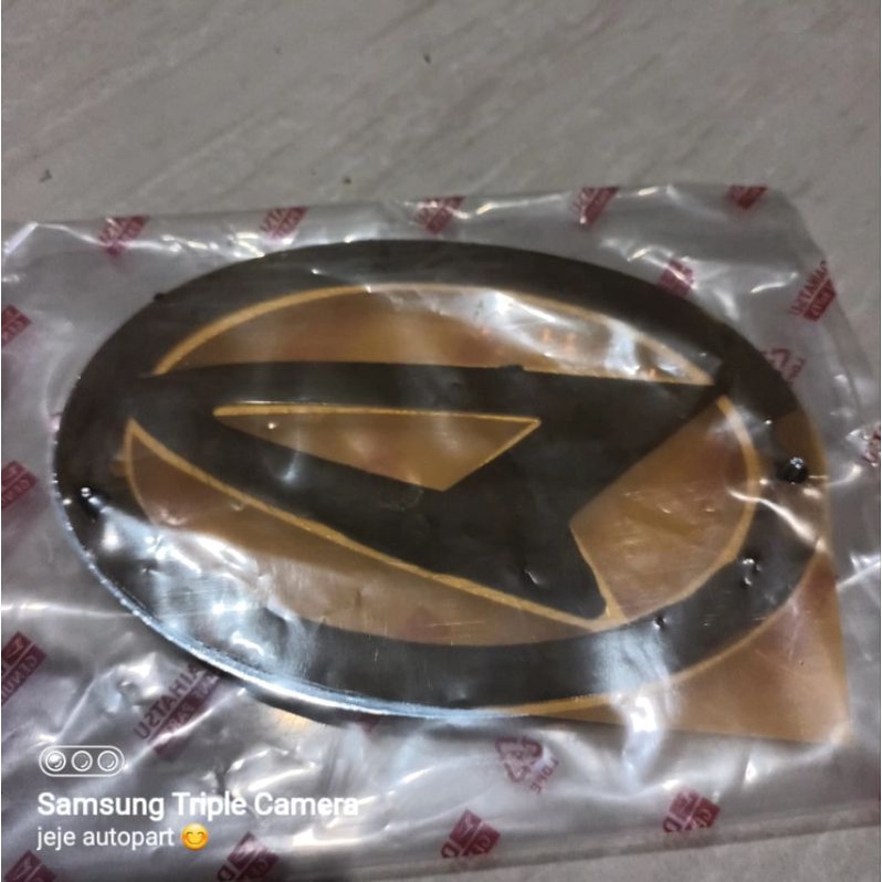 emblem logo depan ayla crome diameter 13cm