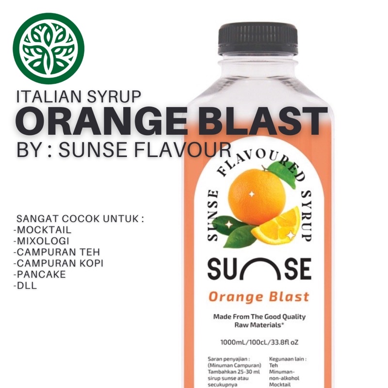 

ECOVILL COFFEE - Italian Syrup Orange Blast By Sunse Flavour