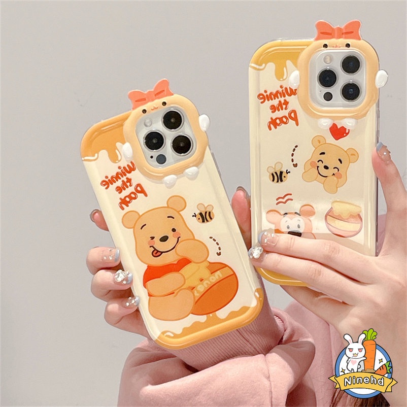 Soft Case Tpu Motif Kartun Beruang / Kue Untuk iPhone 14 13 12 11 Pro Max X Xr Xs Max 7 8 6 6s Plus SE 2020