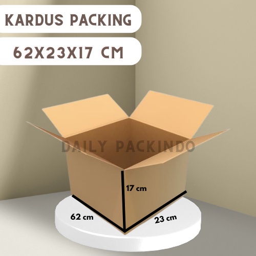 

Kardus/Packing/Dus/Box Ukuran 62X23X17 Cm Dus Besar Tebal 6Mm
