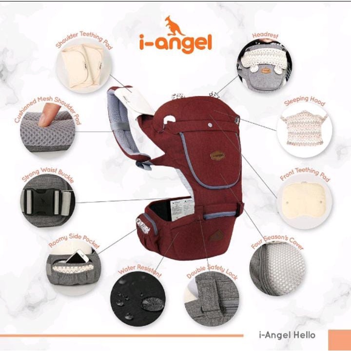 I-ANGEL HELLO RED - BABY CARRIER