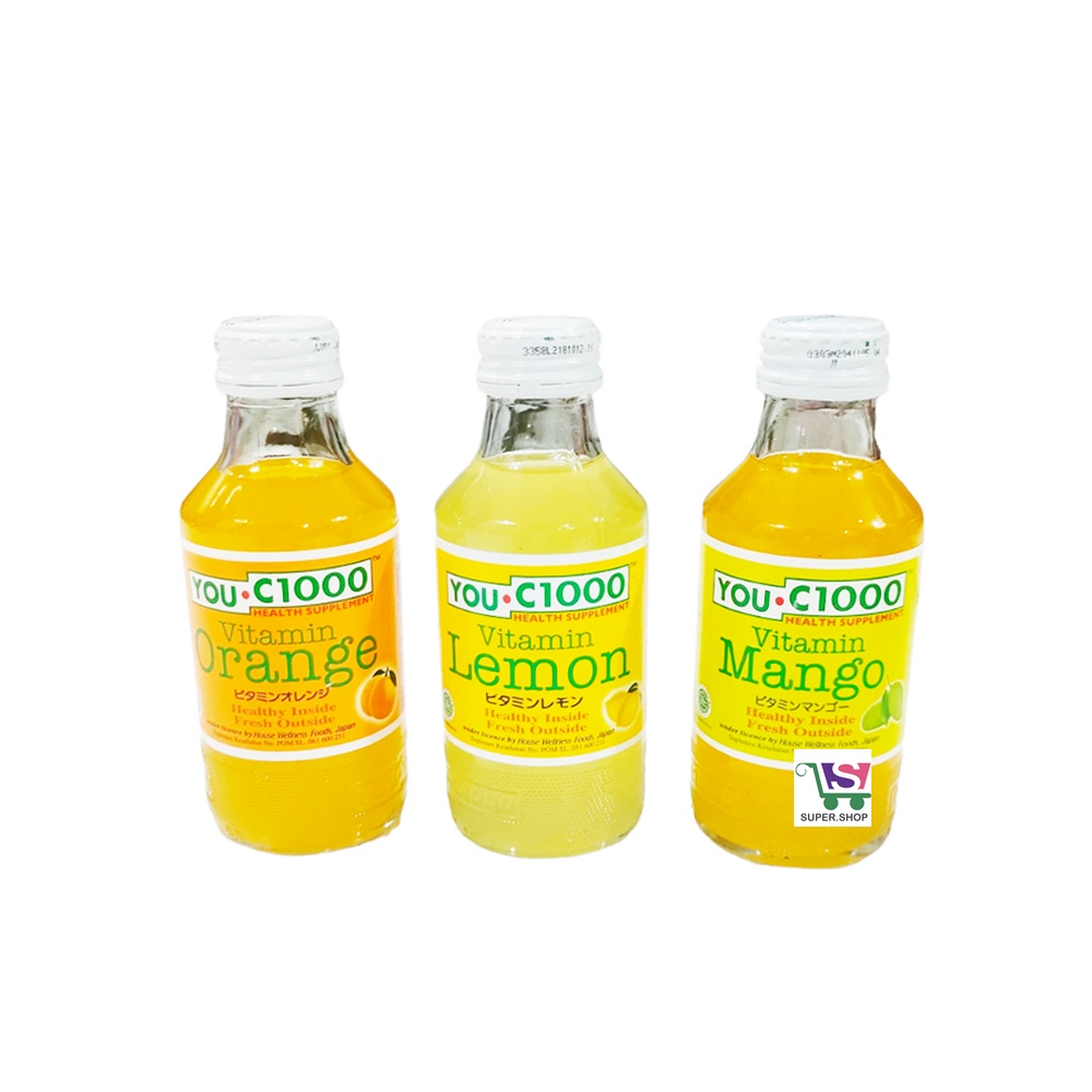 You C1000 / You C 1000 Minuman Vitamin C Lemon / Orange / Mango 140 ML