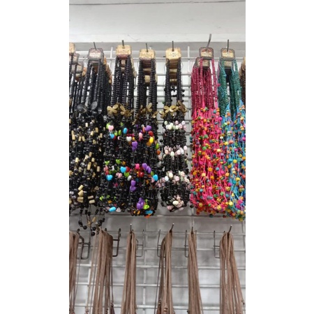 kalung etnik kayu /kalung kayu/kalung etnik/kalung seragaman/kalung pantai