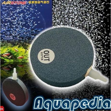 Air Stone/Batu Aerasi Bulat Pipih 15 cm