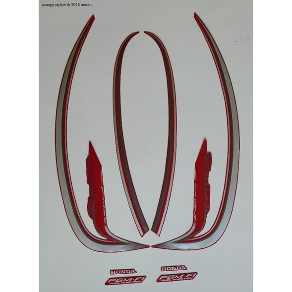 STRIPING ORI HONDA SCOOPY STYLISH Th 2016