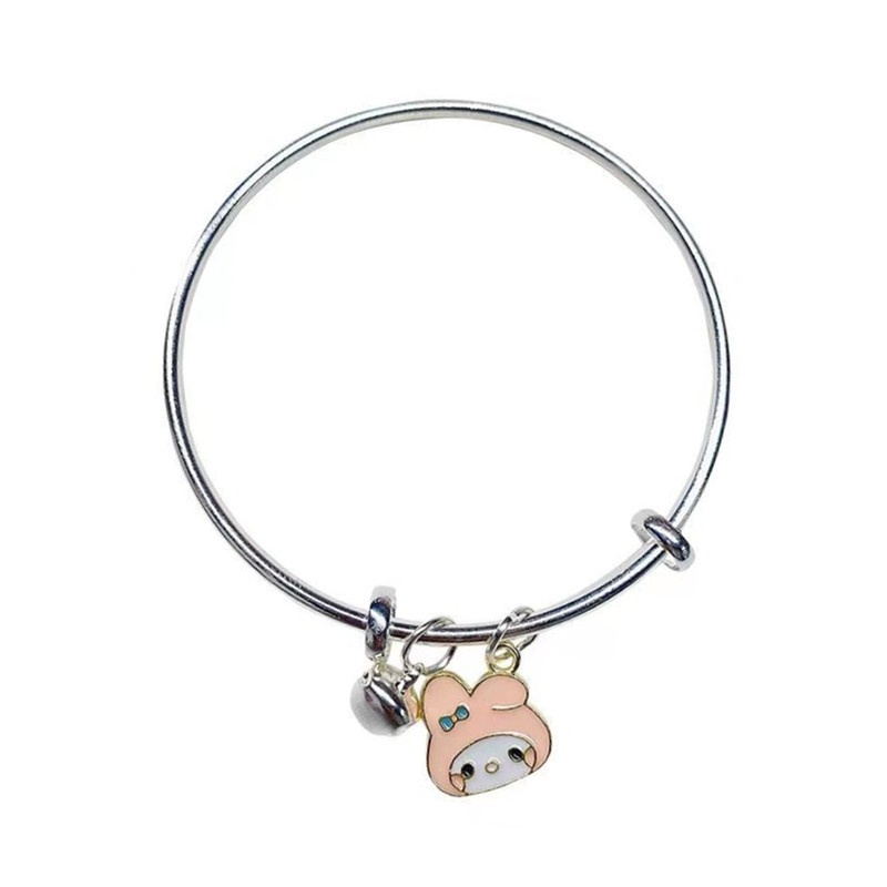 Gelang Tangan Silver Motif Anime Lucu Untuk Wanita