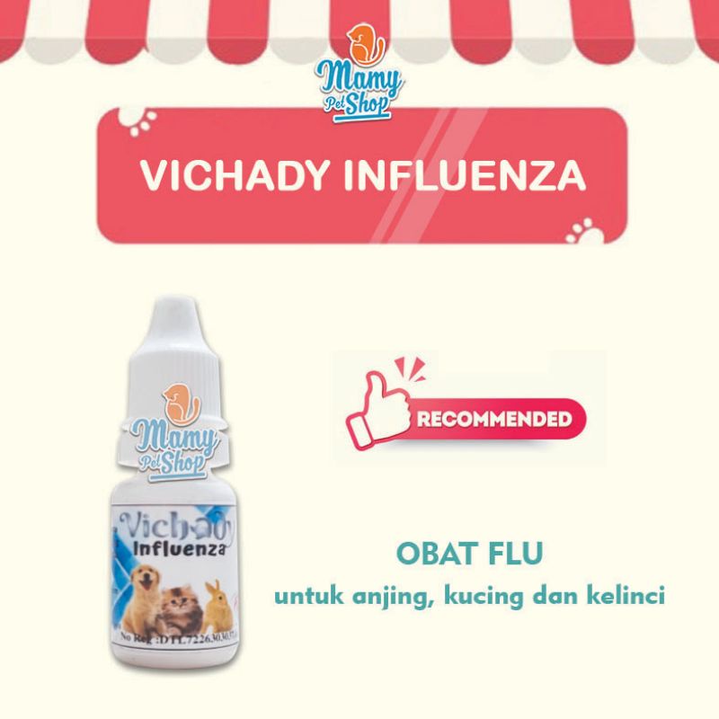 VICHADY INFLUENZA OBAT FLU KUCING ANJING KELINCI