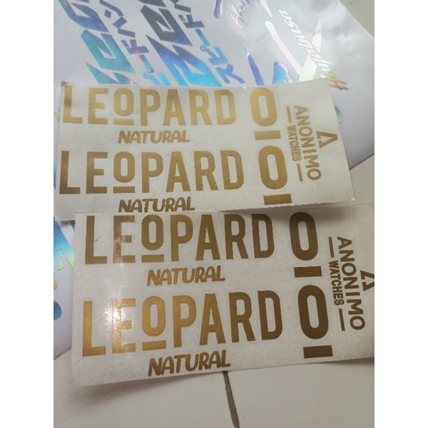 HL01 CUTTING STICKER LEOPARD SATU PAKET CUTTING STIKER HELM FULL FACE STIKER HELM SEPAKET STIKER LEOPARD STIKER LEOPARD GOLD BAHAN 0RACAL GERMANY PREMIUM