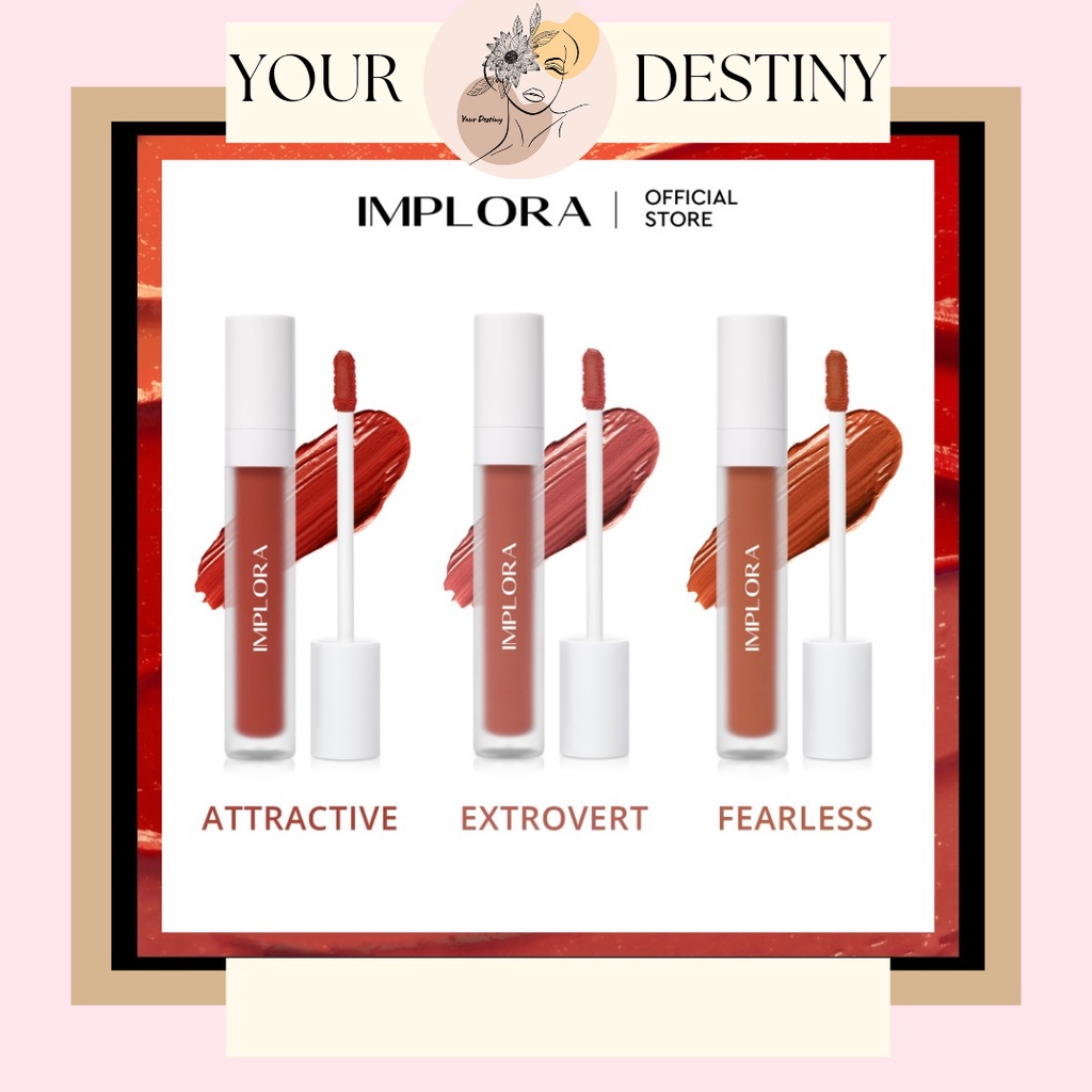 IMPLORA LIp Velvet Attractive Extrovert Fearless Honest Naive Serenity