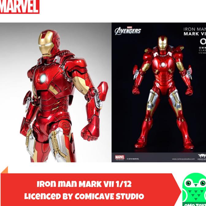 Comicave Marvel Avengers Ironman Mark 7 MK7 mk vii iron man 1/12 MISB