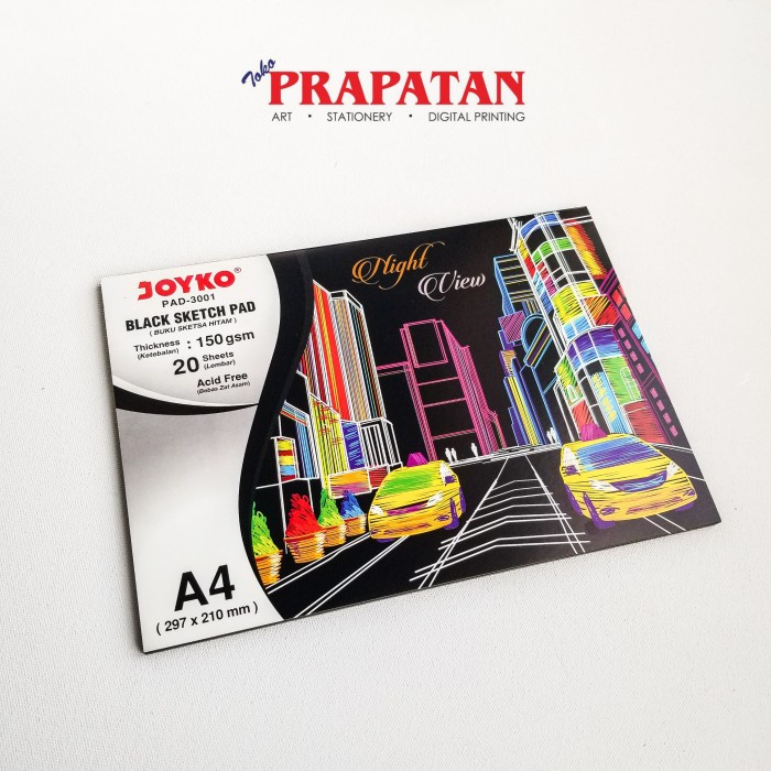 

Black Sketch Pad / Buku Sketsa Hitam A4 Joyko PAD-3001 NANDAA