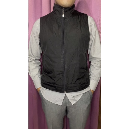 Rompi Motor - Vest Bulu Angsa Hitam - B20