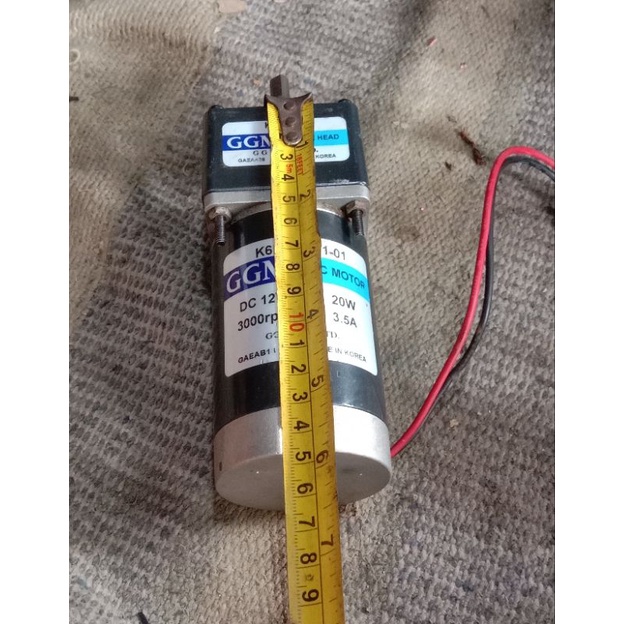 DC MOTOR GEARBOK GGM 12V RATIO 1 : 30 20W 100RPM 3.5A