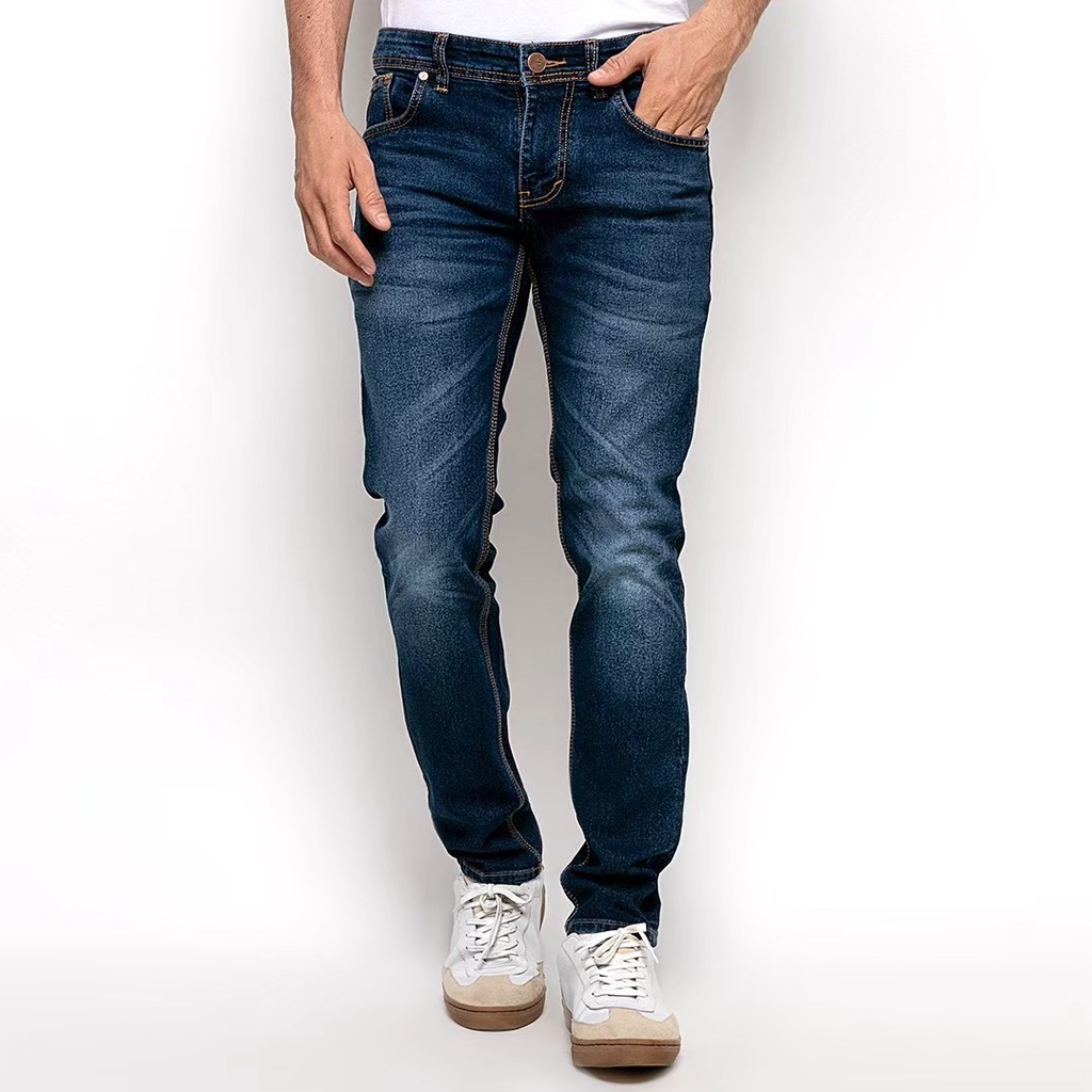 Celana Jeans Panjang Pria Selvedge Premium BIG Size SM BAGELER