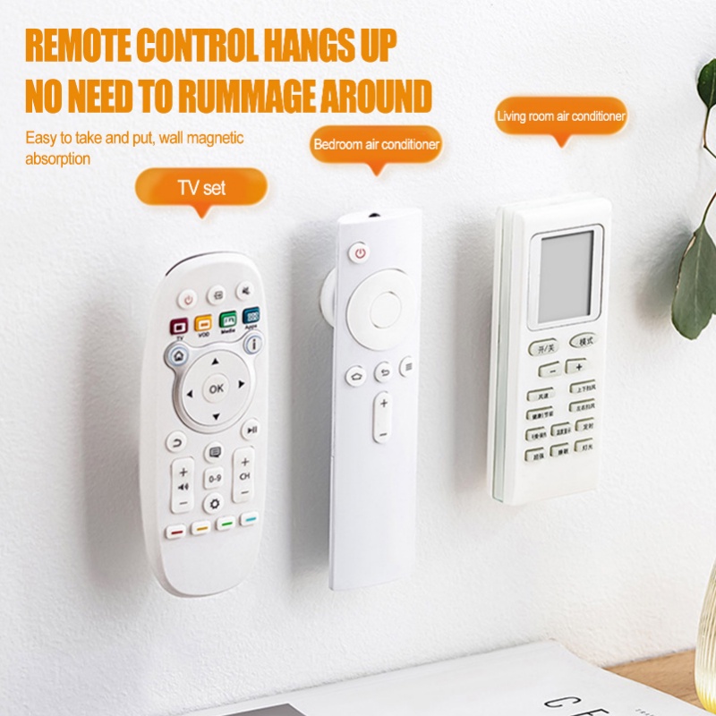 Rak Kait Penyimpanan Remote Control Kunci Bentuk Bulat Mini Portabel Dapat Dilepas Untuk Dinding Rumah