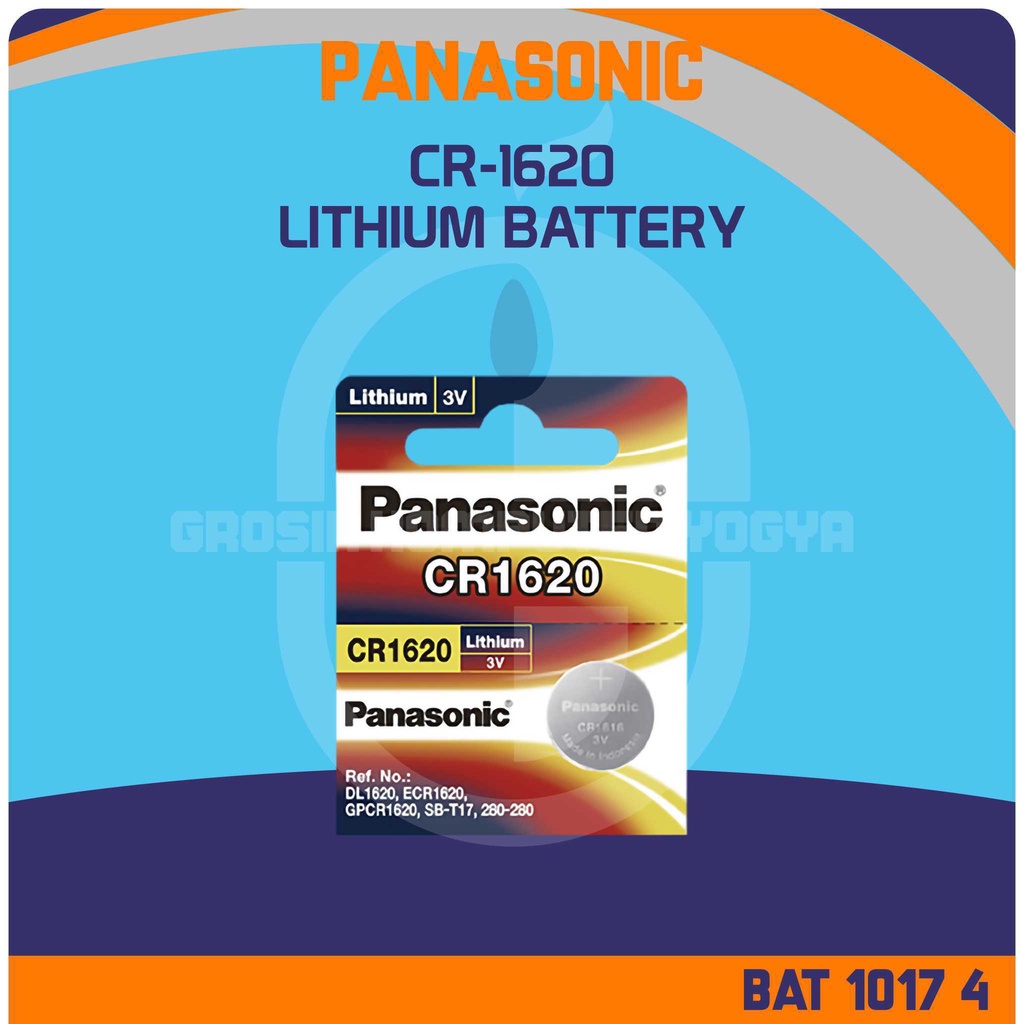Panasonic CR-1620 3V Lithium Coin Battery Baterai