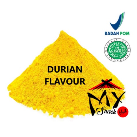 

PERASA DURIAN BAKING HALAL MUI / BIANG PERISA DUREN FLAVOR / DURIAN FLAVOUR POWDER 50GR