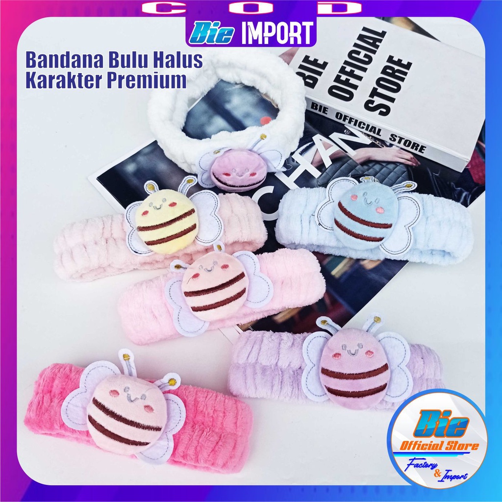 Bandana Anak Bulu Karakter Cat Premium Impor Best Seller