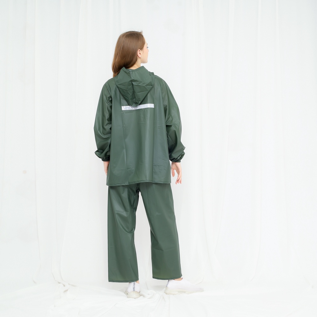 Jas Hujan Pria Wanita Bierly Anti Rembes Raincoat Mantel Mantol Tebal