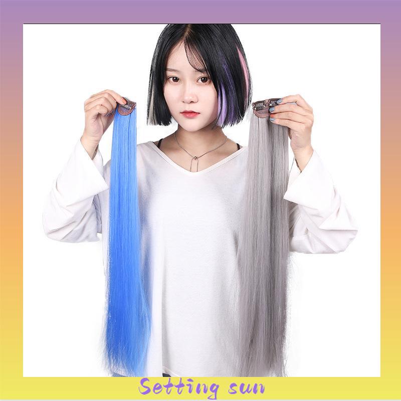 Wig Rambut Palsu Colourful Extention Wig Rambut Palsu Wanita Aksesoris Wanita TN