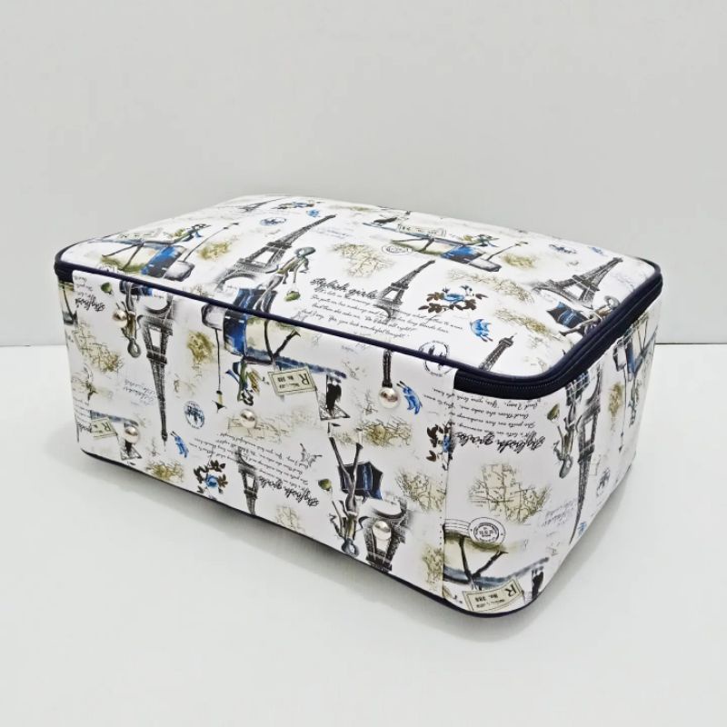 TRAVEL BAG JUMBO TAS JINJING WANITA PARIS NAVY