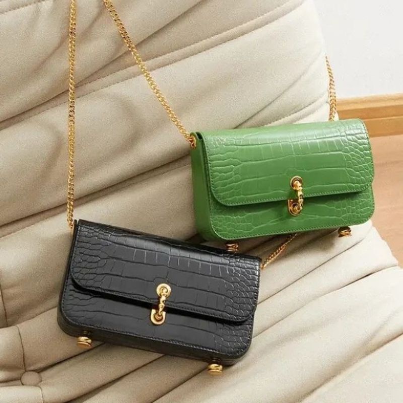 9.9 SALE | CK Meriah Croc-Embossed Clutch